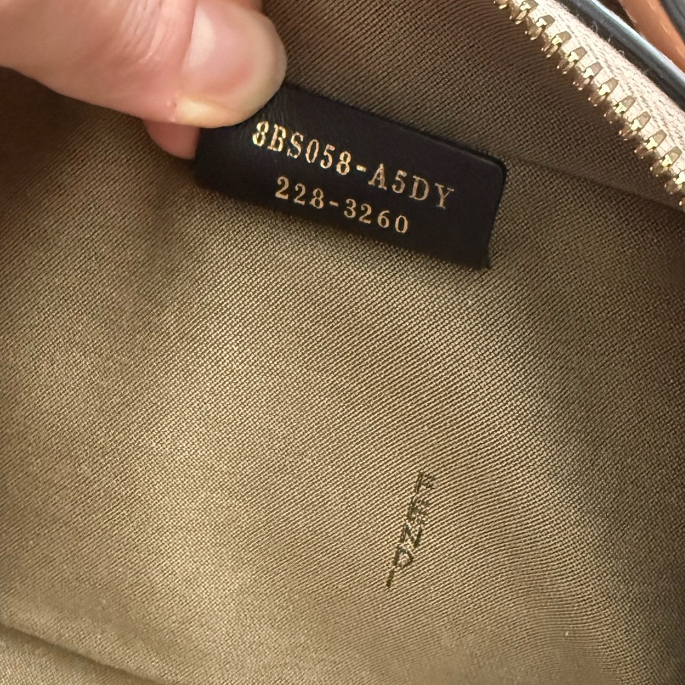 Fendi Cream Leather Crossbody Camera Bag - Picture 12 of 12